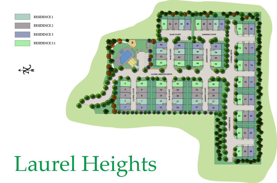 Laurel Heights Site Map